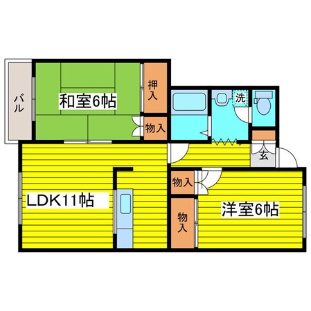 元町駅 徒歩21分 1階の物件間取画像